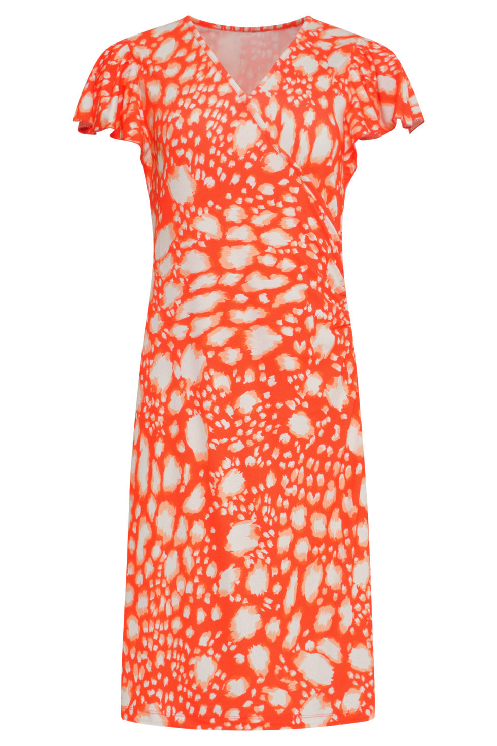 24453 Zomerjurk Met Ruches Animal Print | Muticolour