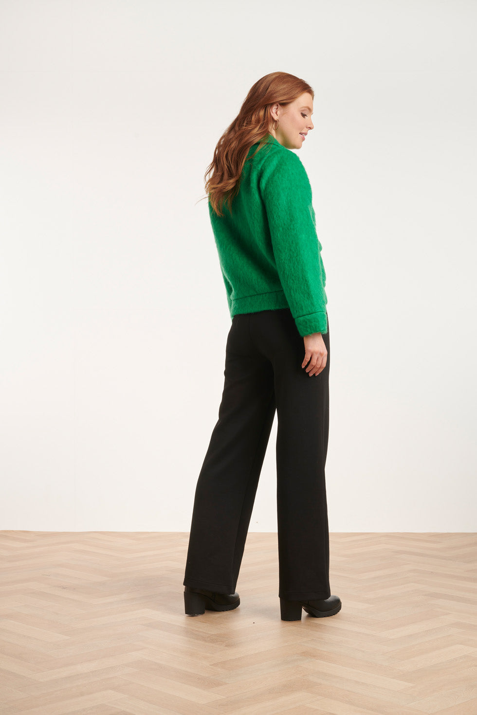 24548 Korte Jas Met Grote Zakken | Green
