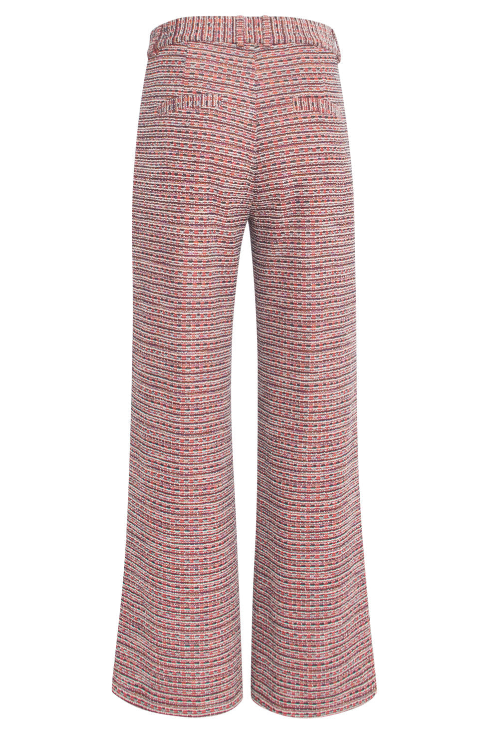 24572 Veele Textuur Broek | Red - Muticolour