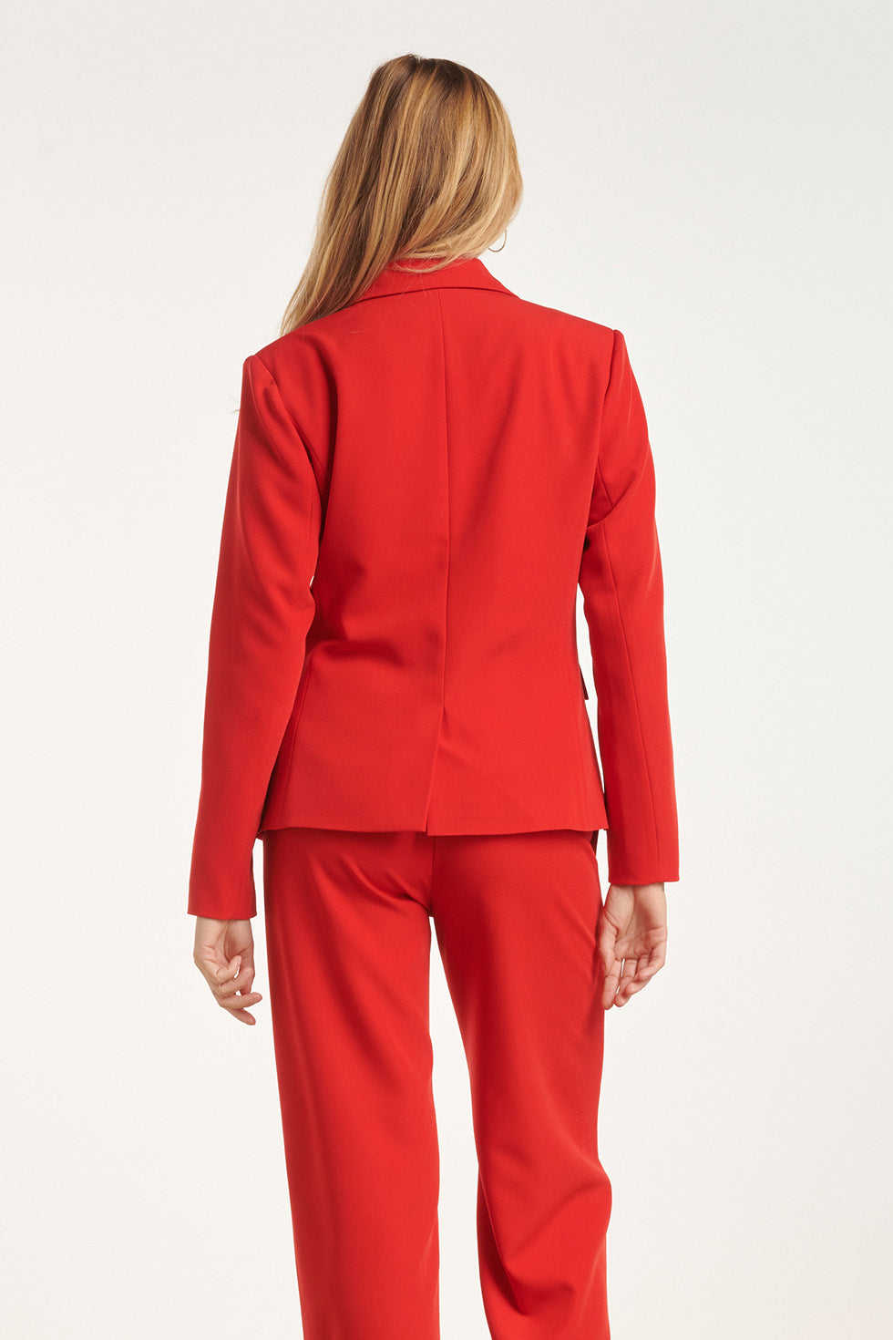 24585 Verfijnde Blazer Met Losse Pasvorm | Red