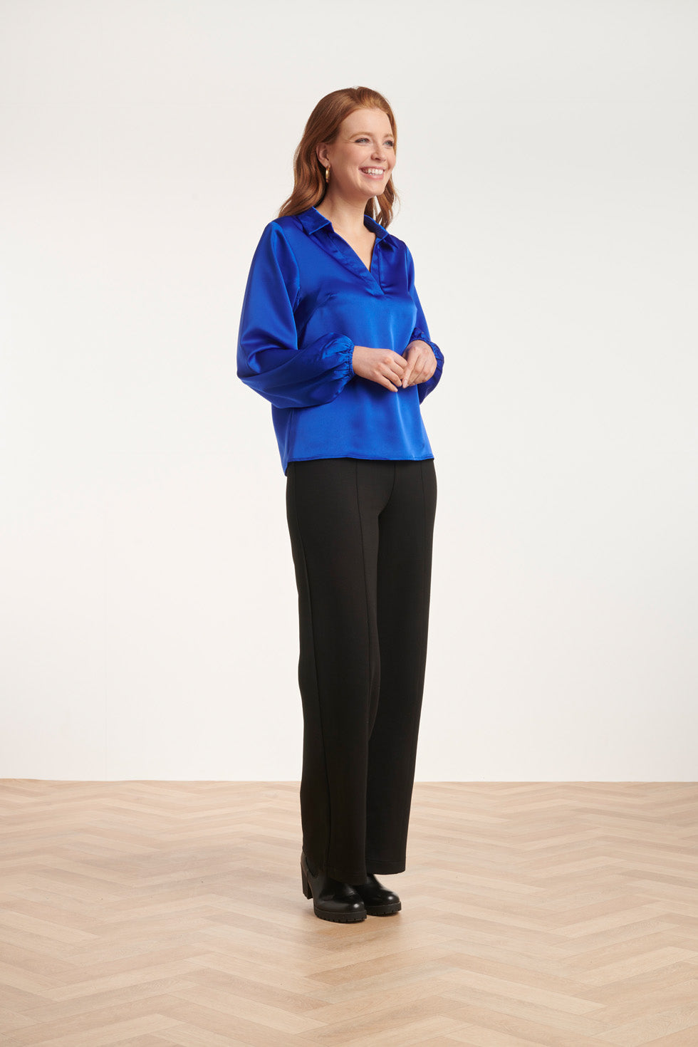 24594 Satijnen Cobalt Top | Cobalt
