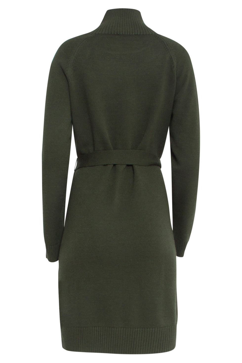 24621 Gebreide Jurk Met Hoge Hals | Army