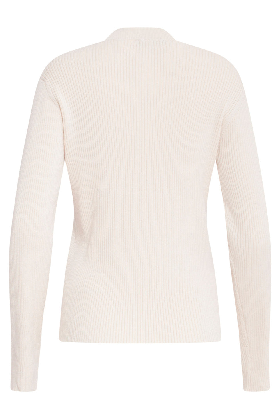 24624 Beige e Fijngebreide Top Met Ronde Hals | Sand