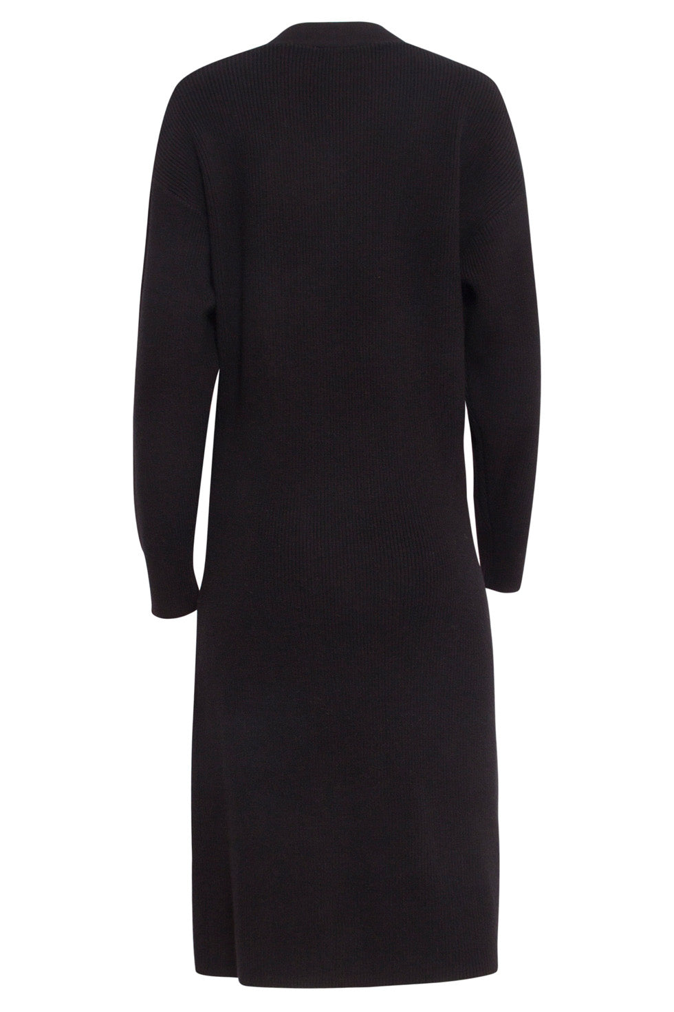 24625 E Gebreide Overlapjurk | Black