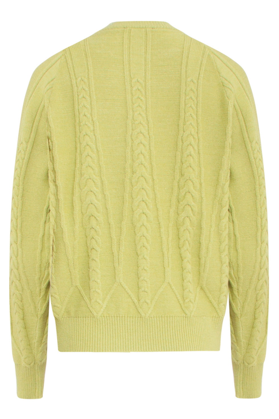 24635 Gebreide Licht Top Met Kabelstructuur | Light Green