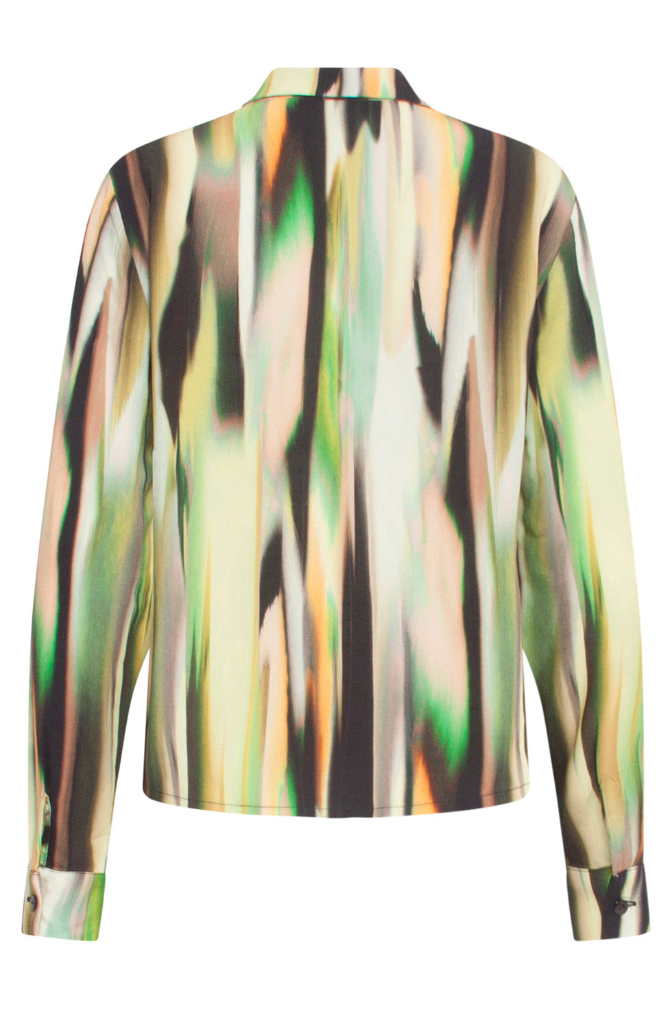 24640 Blouse Met Abstracte Print | Green - Muticolour