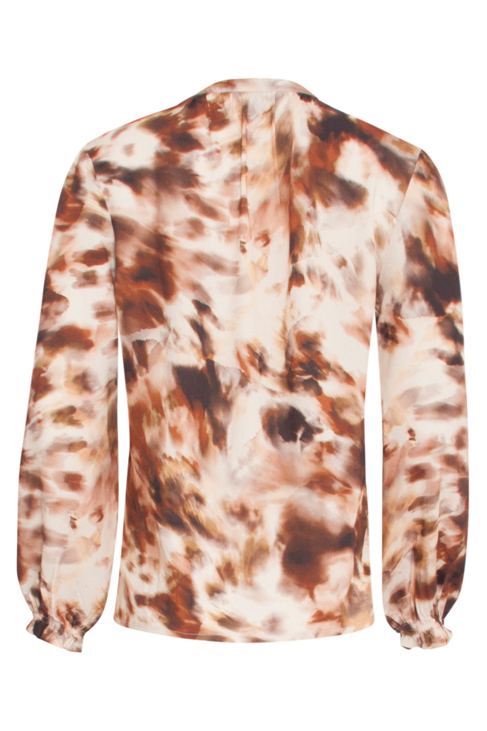 24641 Top Met Abstracte e Print | Sand - Brown