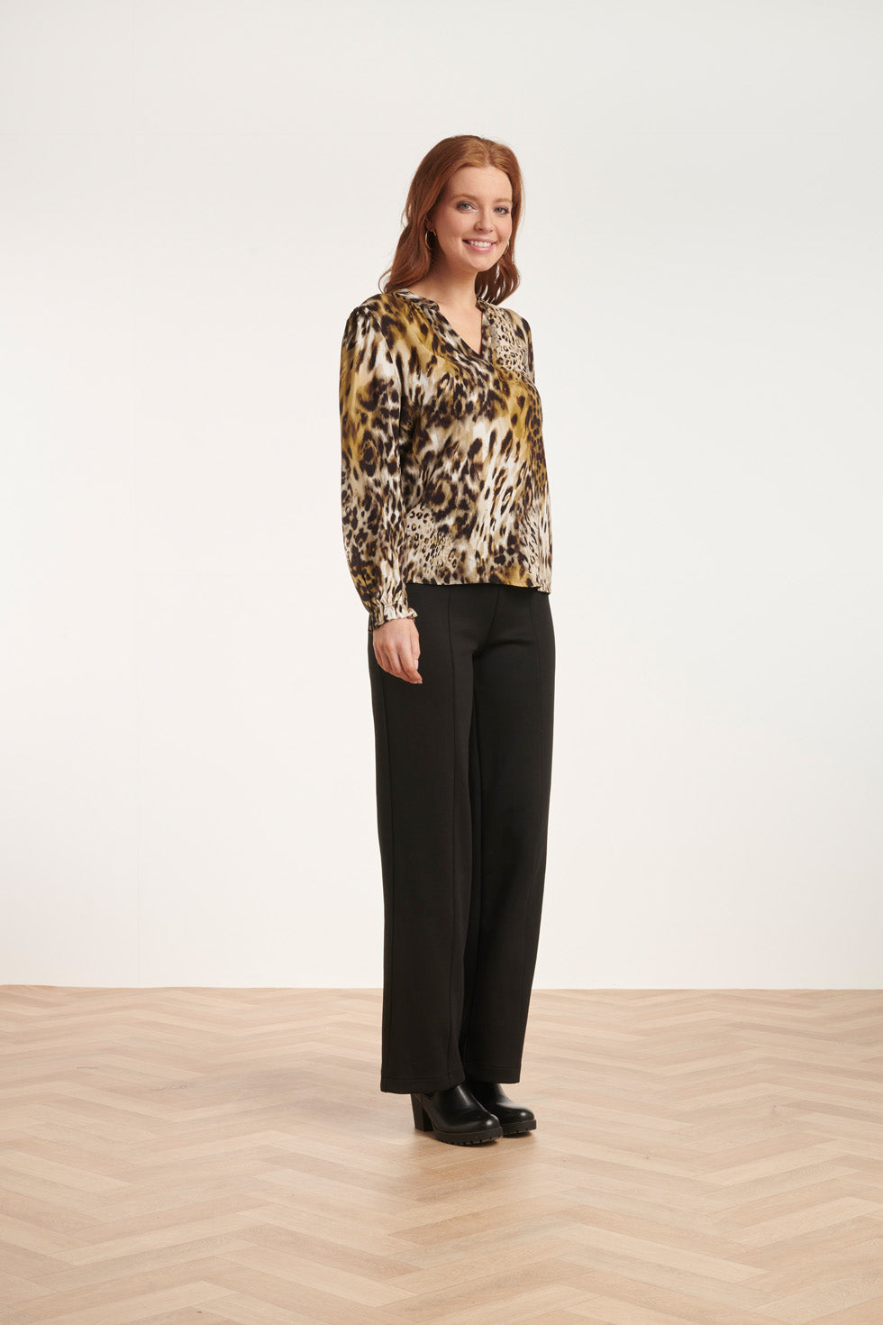24655 Dierlijke Print Toptinten | Black - Muticolour