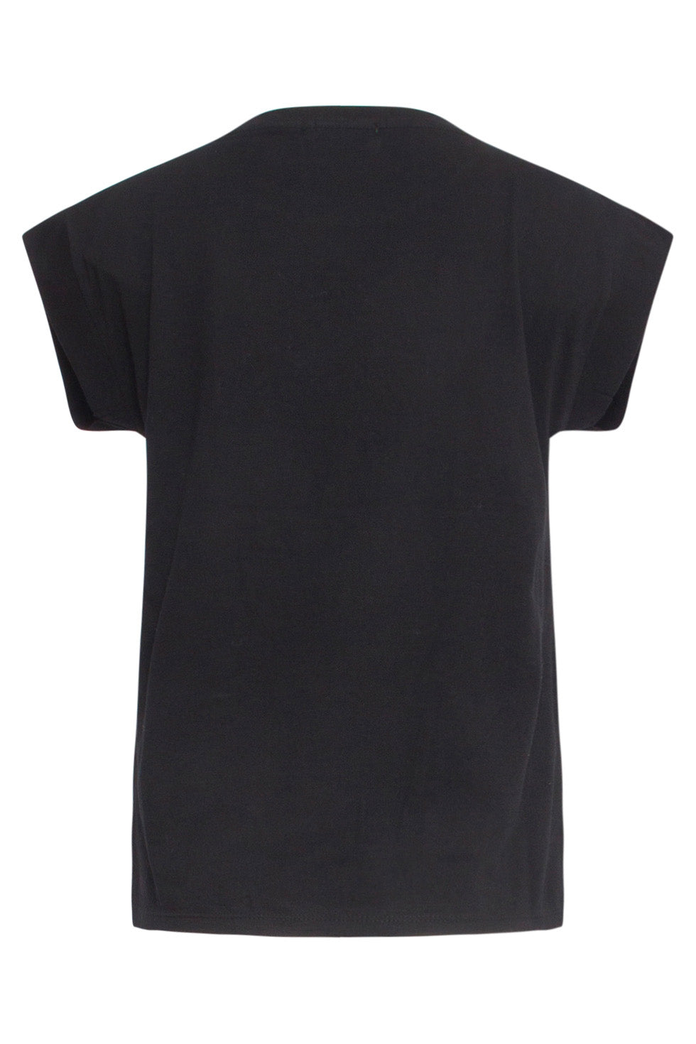 24690 T-Shirt Met Borduursel | Black - Gold