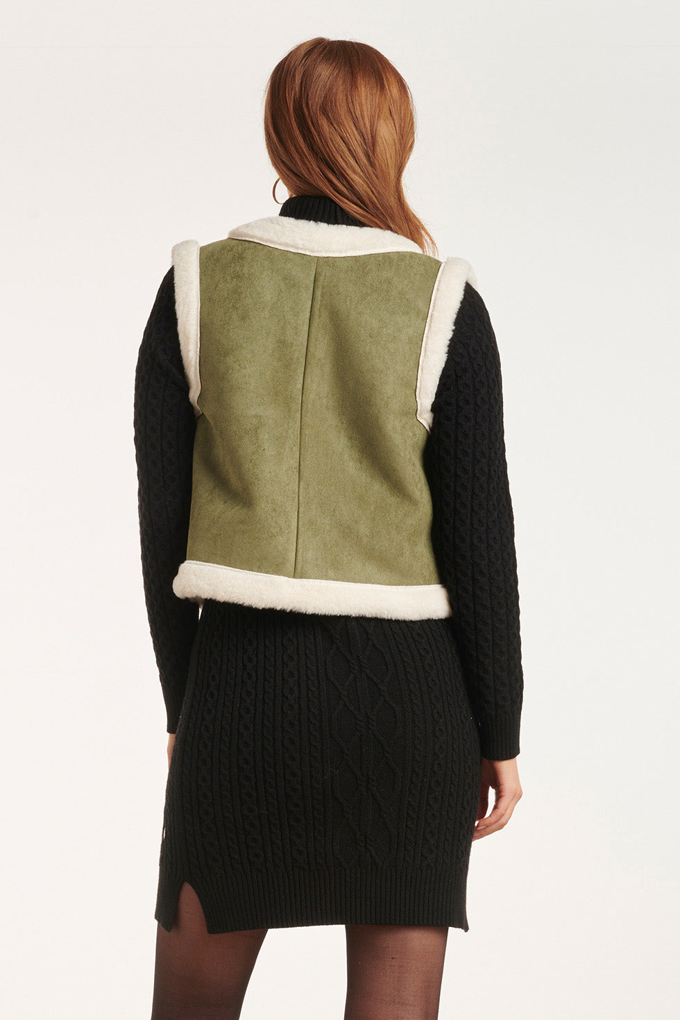 24707 Leger Suedine Gilet | Army