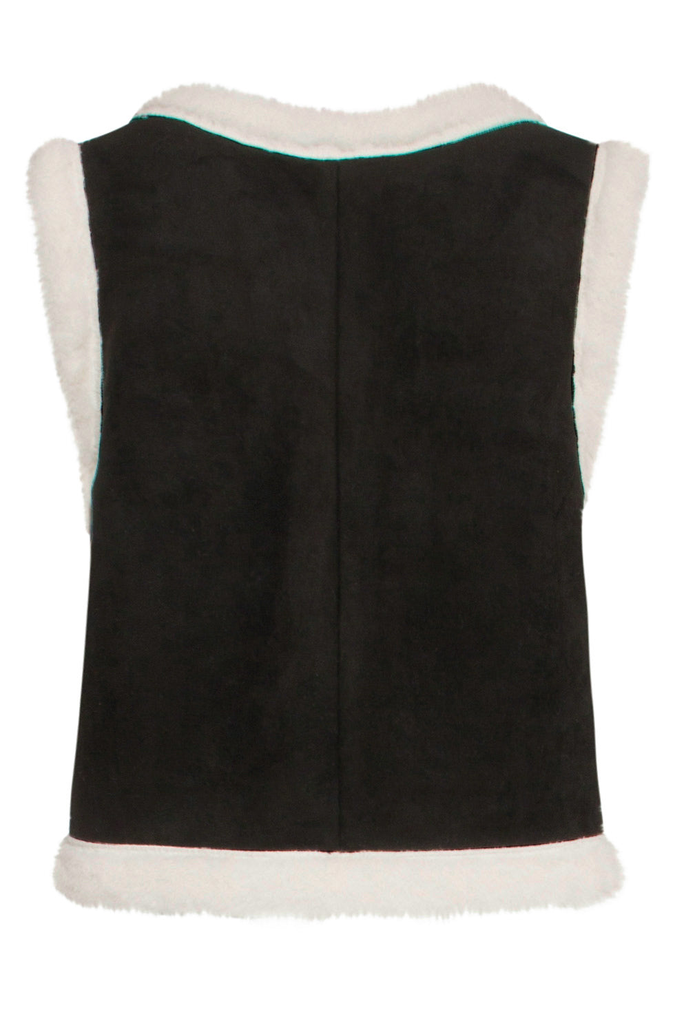 24707 Suedine Gilet | Black