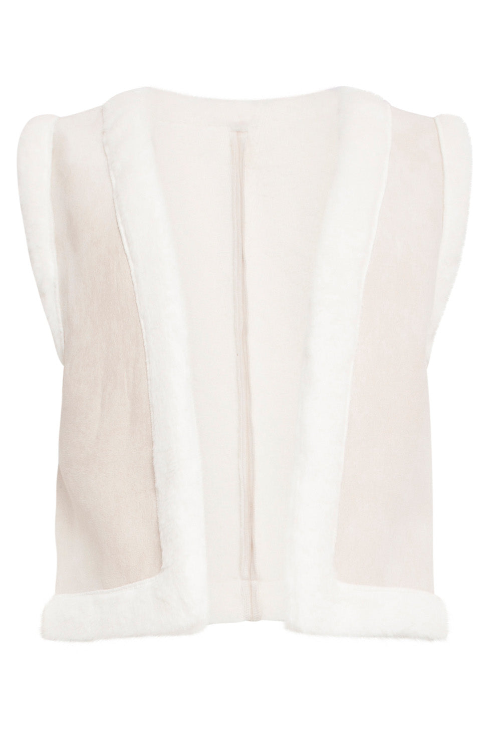 24707 Suedine Gilet | Sand