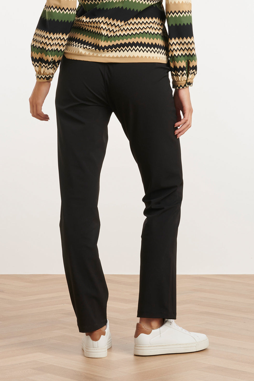 24727 Slim Fit E Travel Kwaliteit Broek | Black
