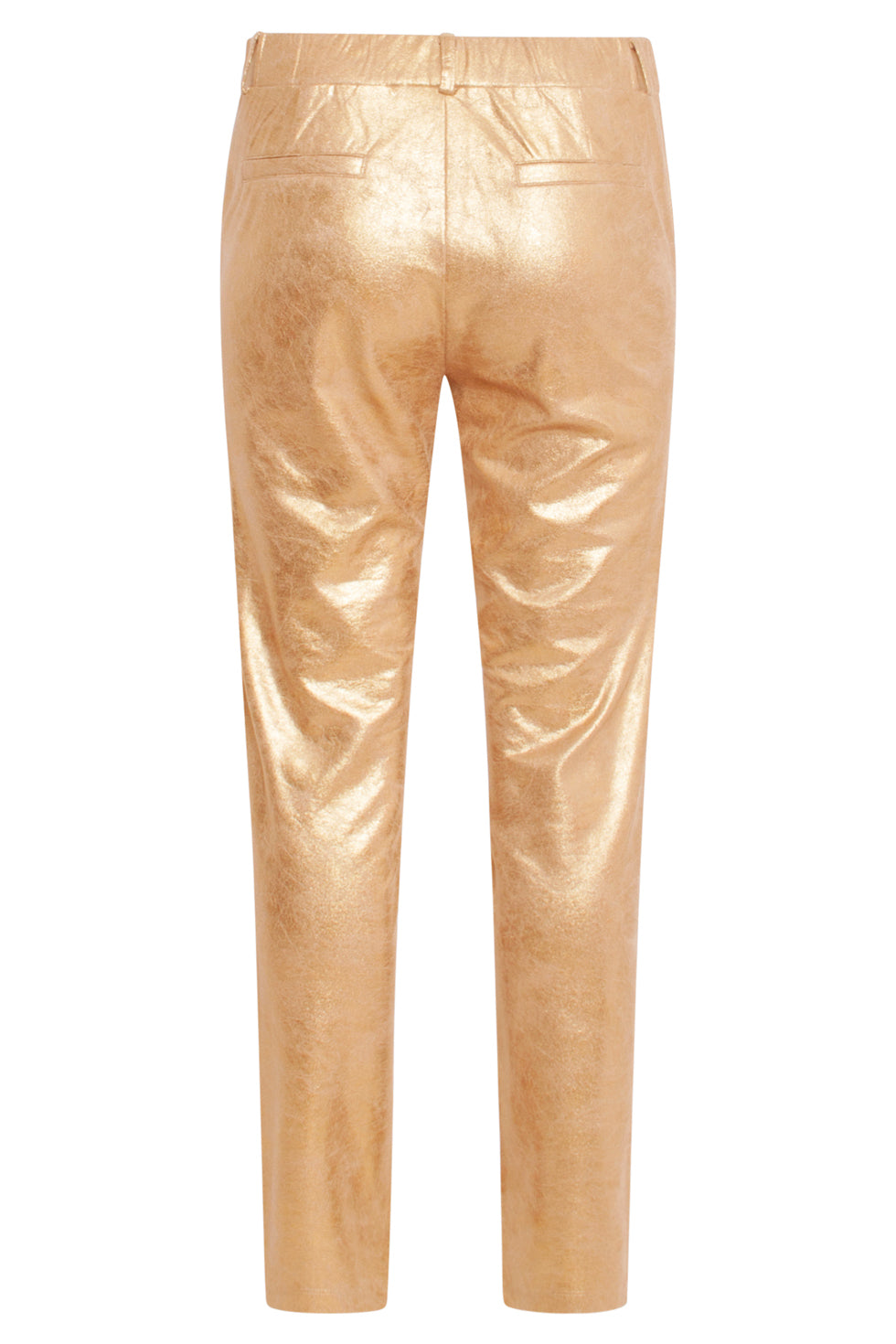 24734 Suedine Broek | Gold