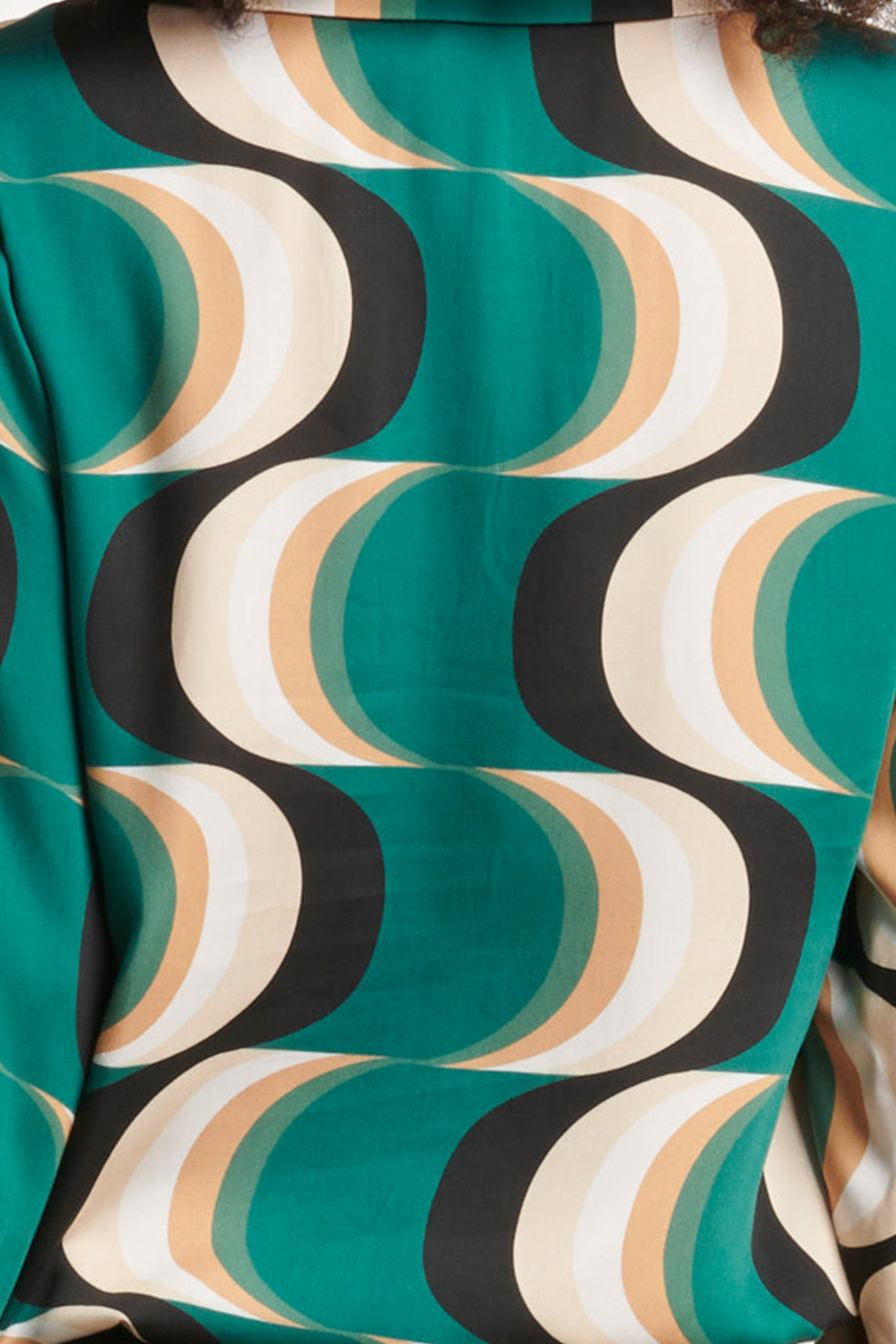 24757 Retro Graphic Jurk | Bottle - Muticolour