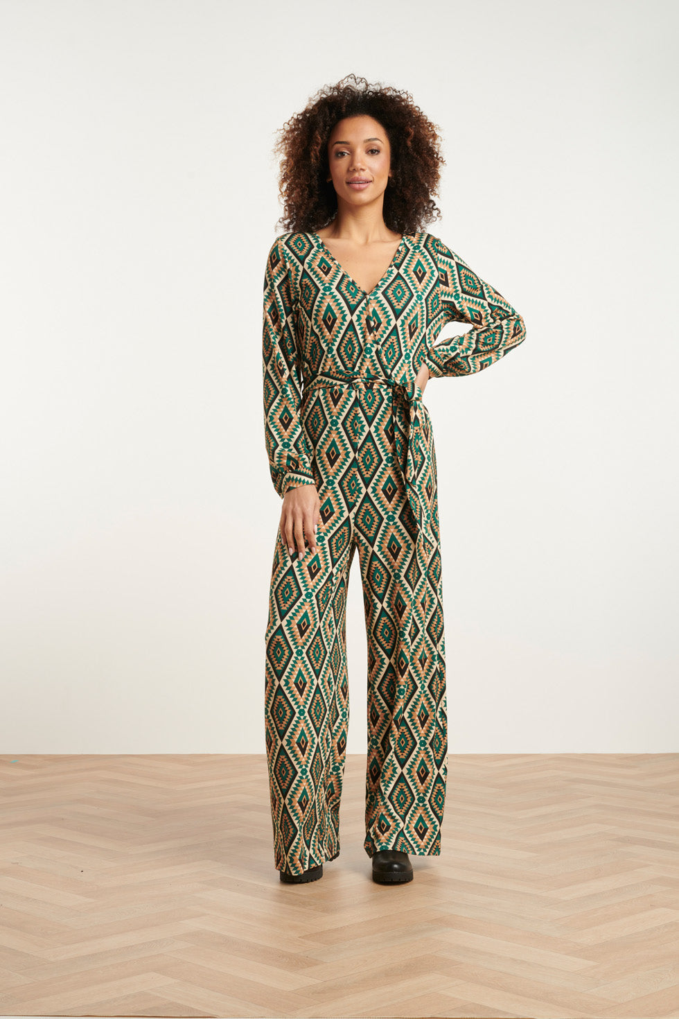 24760 Aztec Print Jumpsuit | Muticolour
