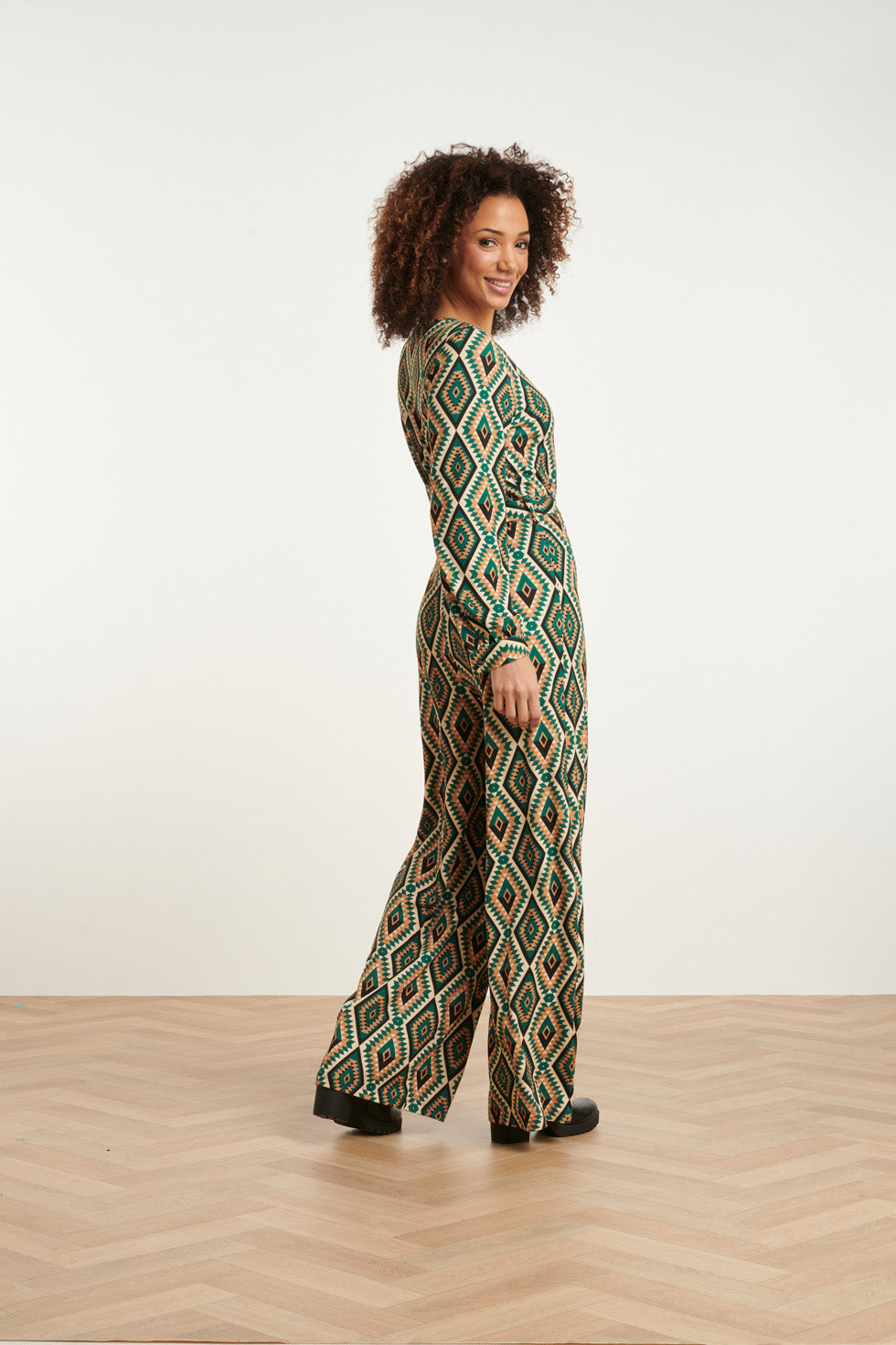 24760 Aztec Print Jumpsuit | Muticolour