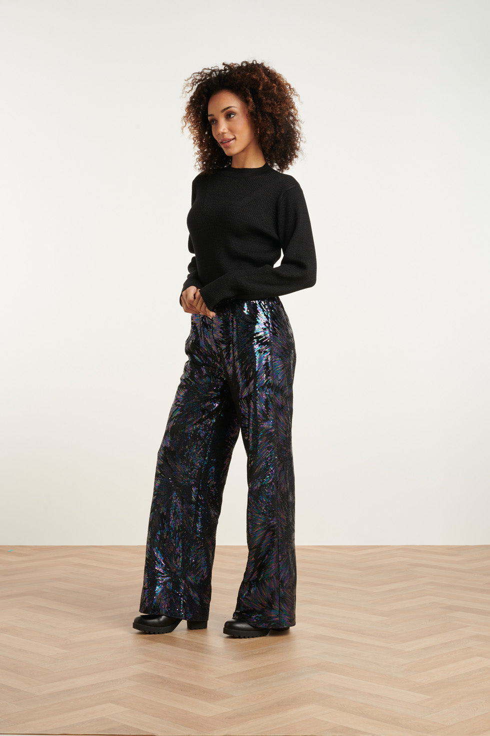 24772 Multicolour PaillEttenbroek Op e Velours | Black - Purple