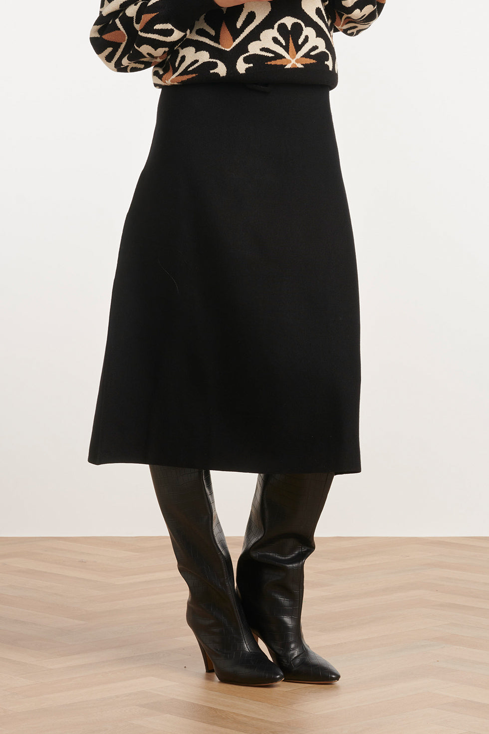 24787 e Gebreide Rok | Black
