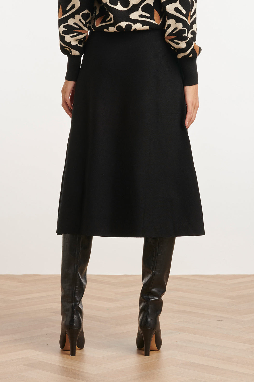 24787 e Gebreide Rok | Black