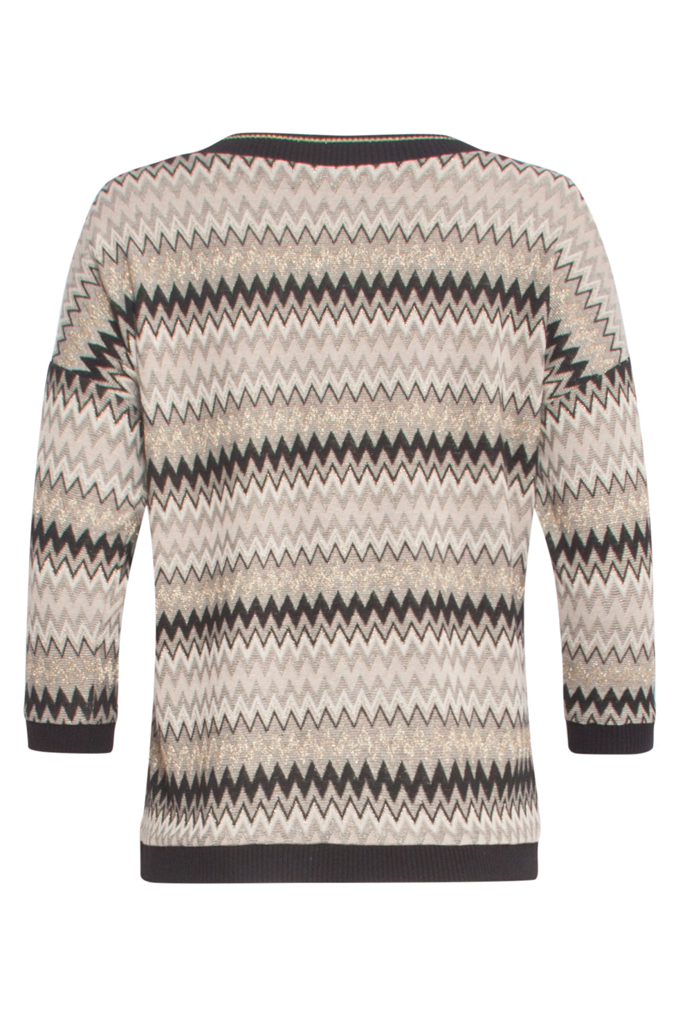 24812 Zigzag Top | blackwhite