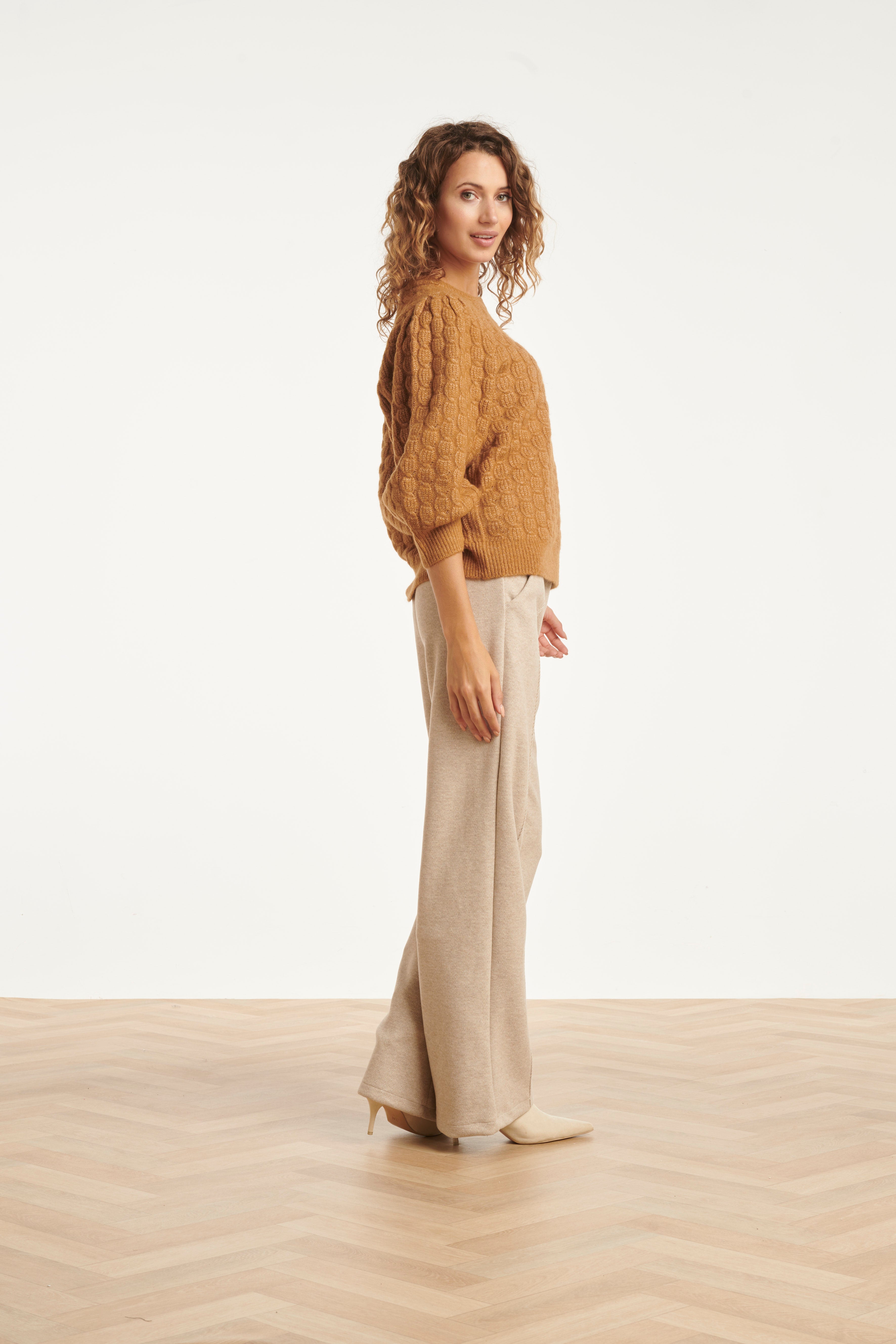 24834 Tobacco Gebreide Trui | Tabacco