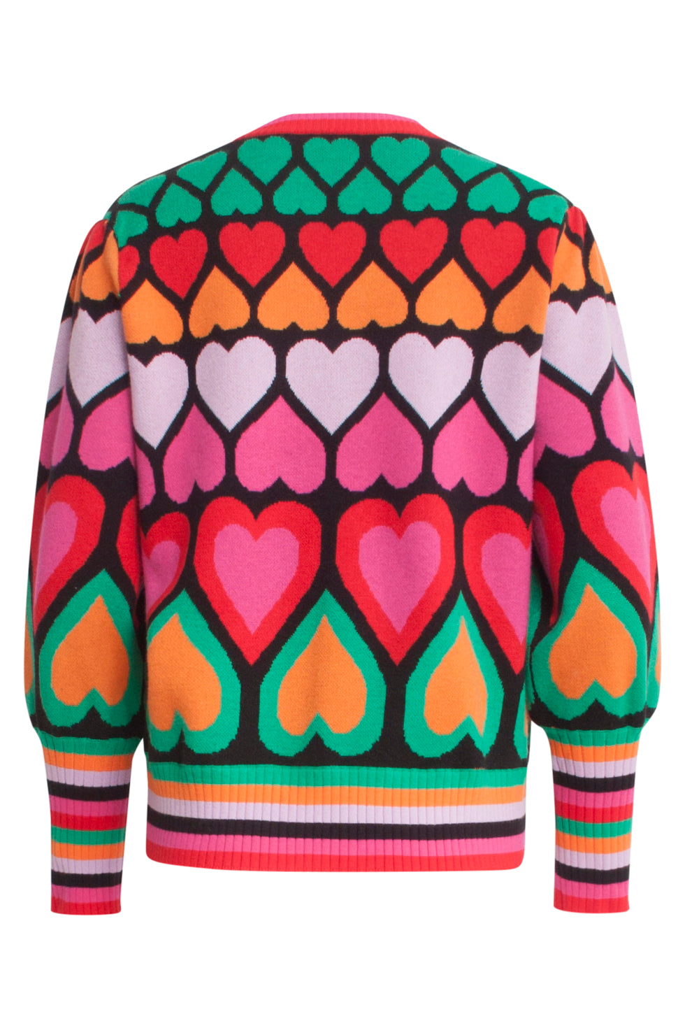 24900 Multi Gebriede Top Met Hartjesprint | Muticolour