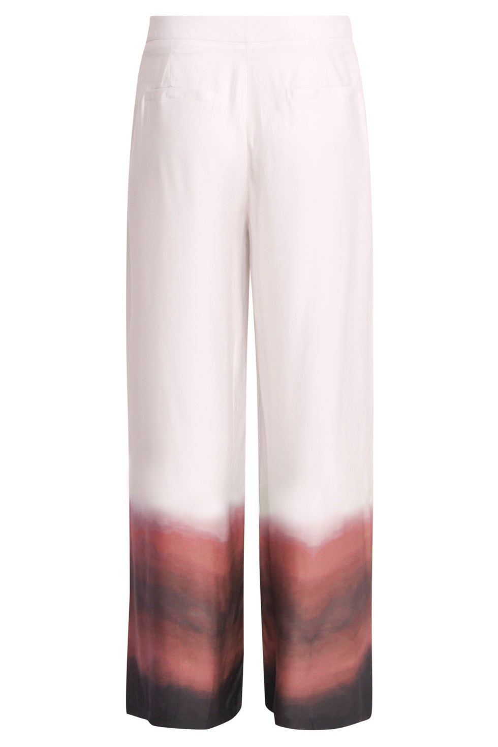 25018 Wide Leg Broekvintage Mauve Ombre | Off White-Old Pink