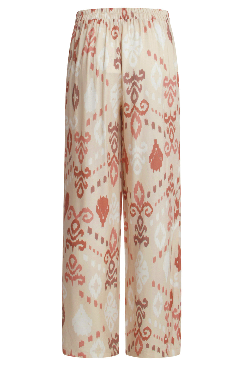 25044 Flowy Aztec Print Broeknude Tinten | Sand-Multicolour