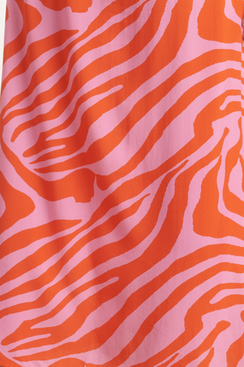 25086 Summer Maxi Shirt Jurk Met Dierenprint | Pink-Orange