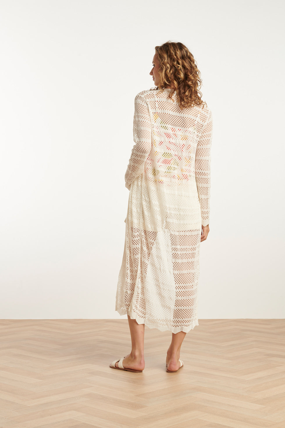 25094 Maxi Cardigan | White