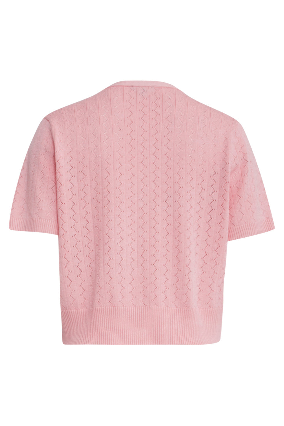 25104 Baby Gebreid Kort Vest | Old Pink
