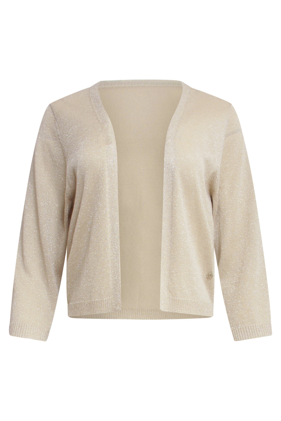 25105 E Lurex Gebreide Bolero | Sand