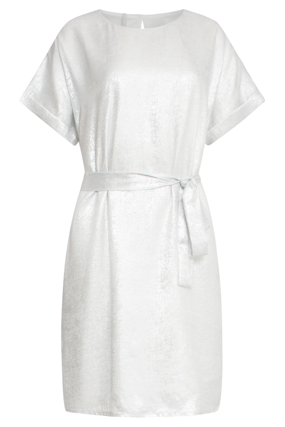 25111 Metallic Zomerjurk | Silver