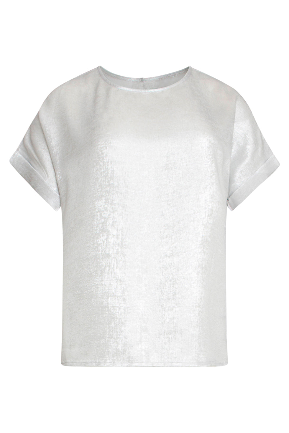 25112 En Metallic Top | Silver