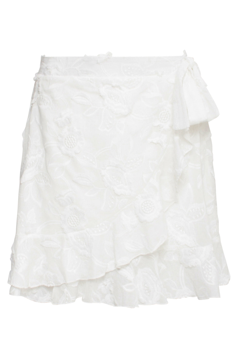 25139 Te 3D Bloemen Rok | White