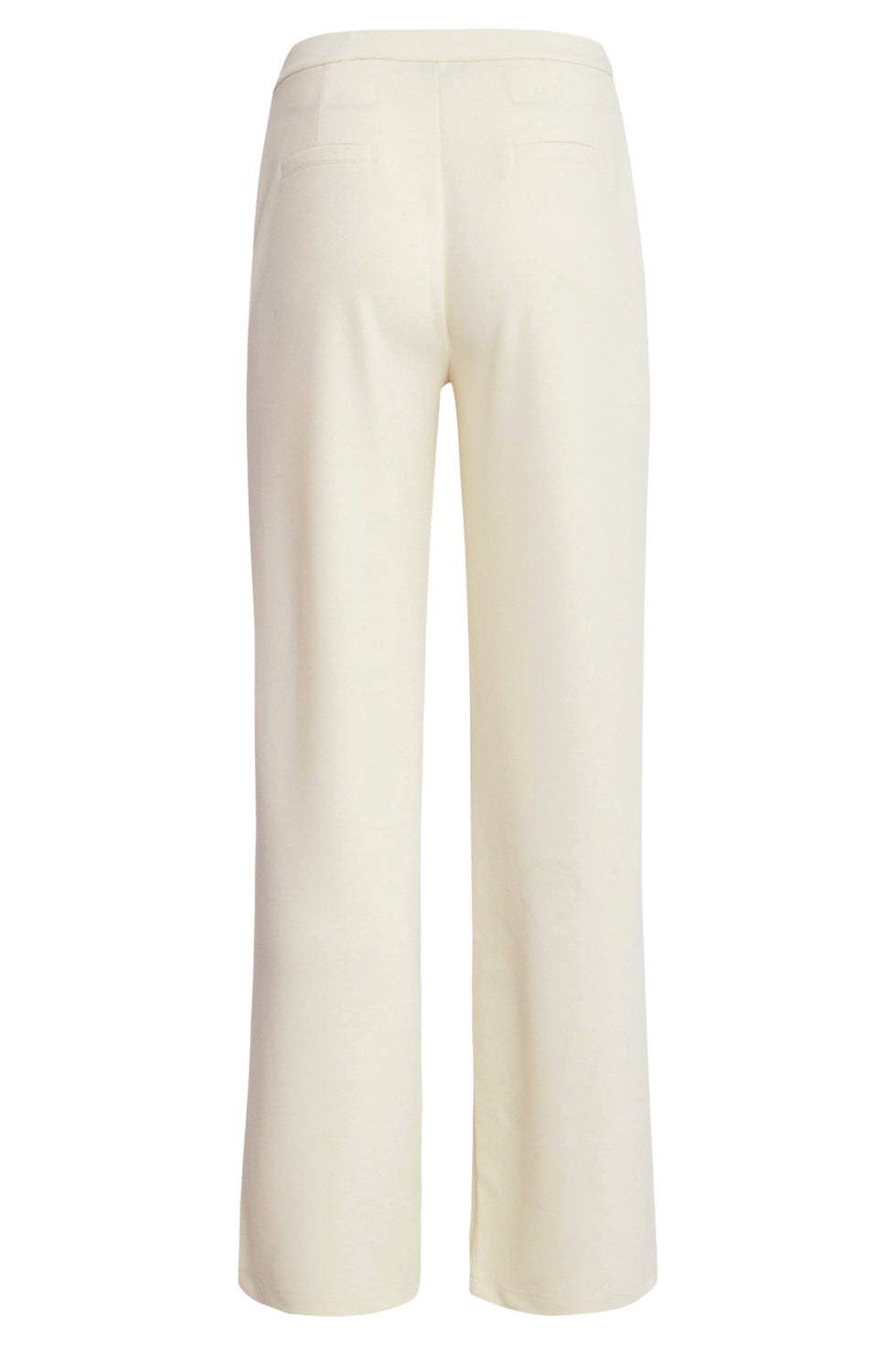 25140 Wide Straight Leg Stretch Broek | White