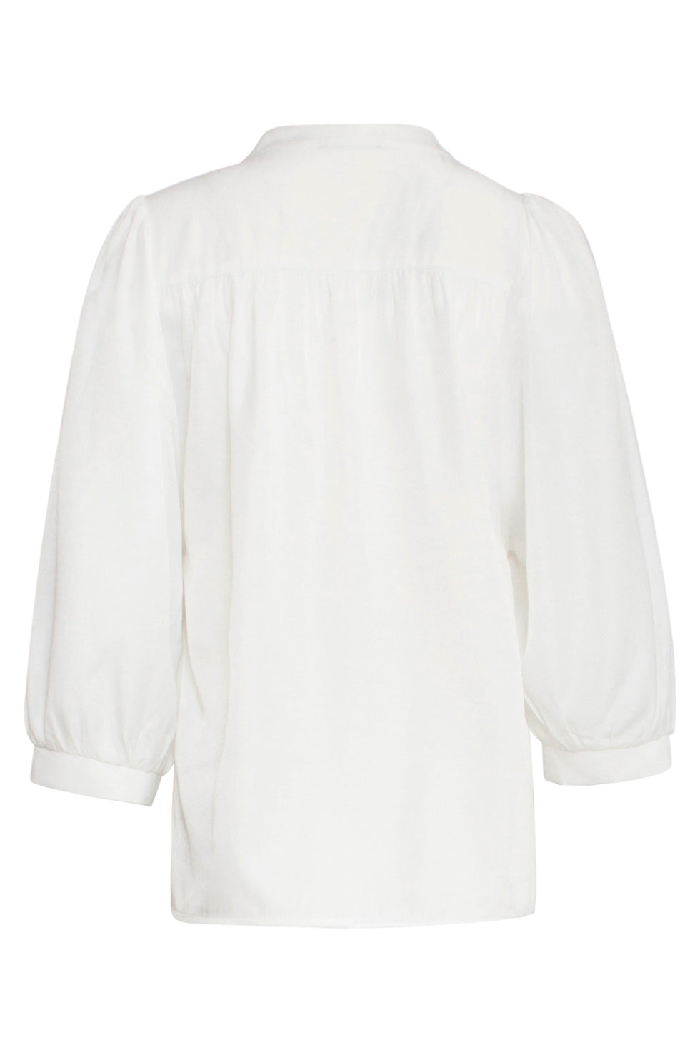 25142 Rayon Satin Blouse | White