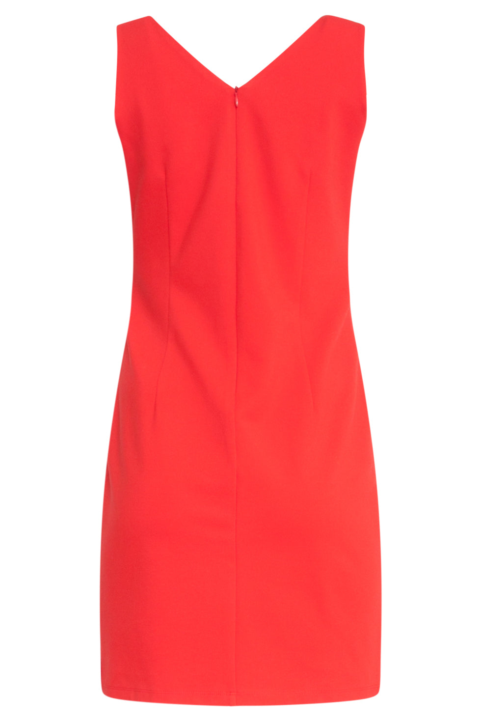 25145 Mouwloze Getailleerde Jurk | Red