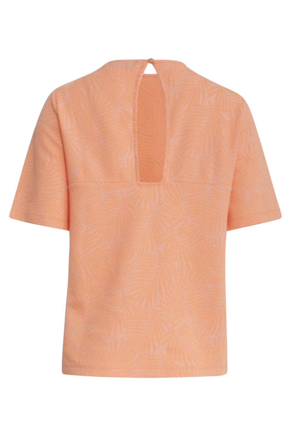25169 Peach Bladtextuur Top | Peach