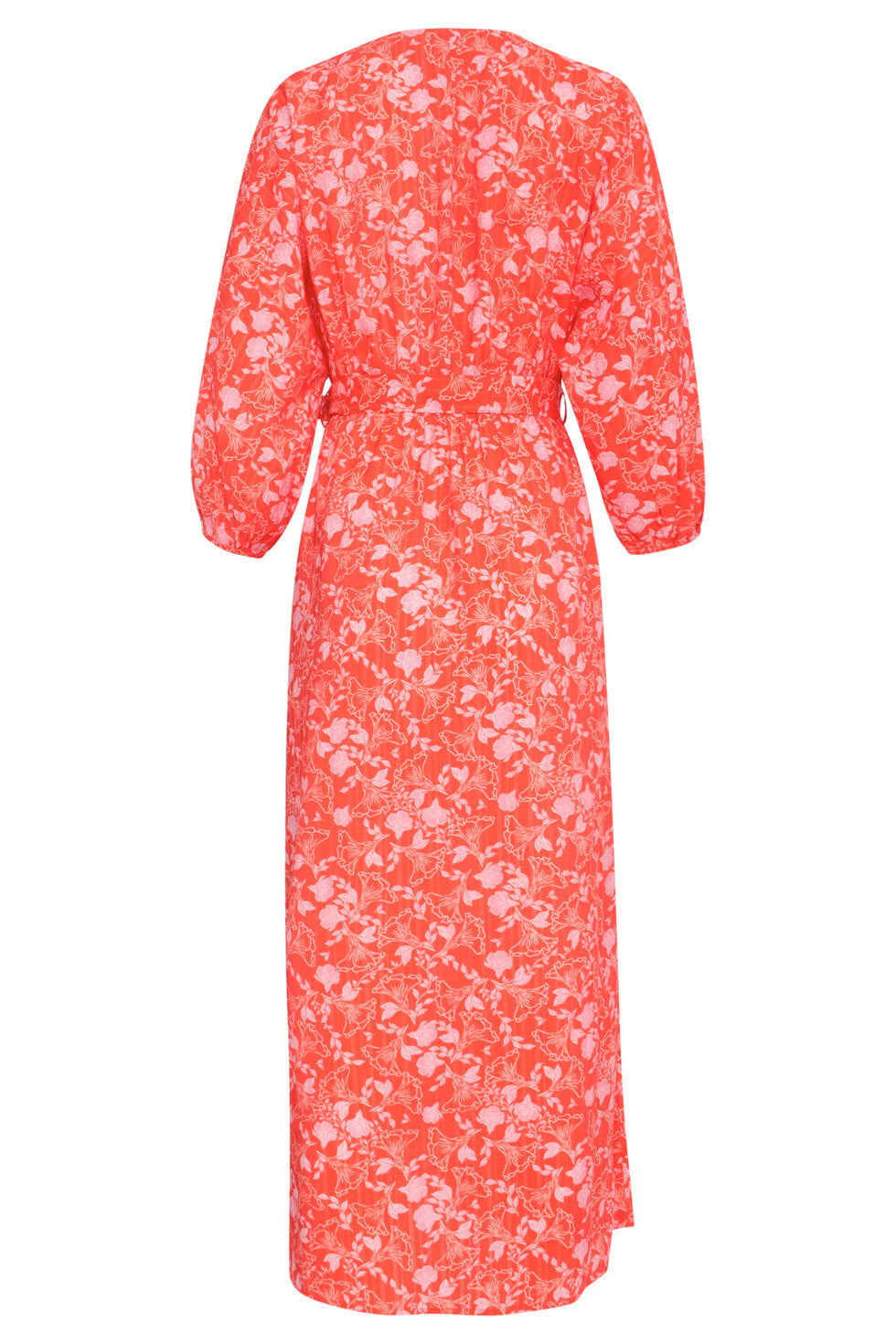 25185 Baby Bloemenprint Maxi Jurk | Red - Muticolour