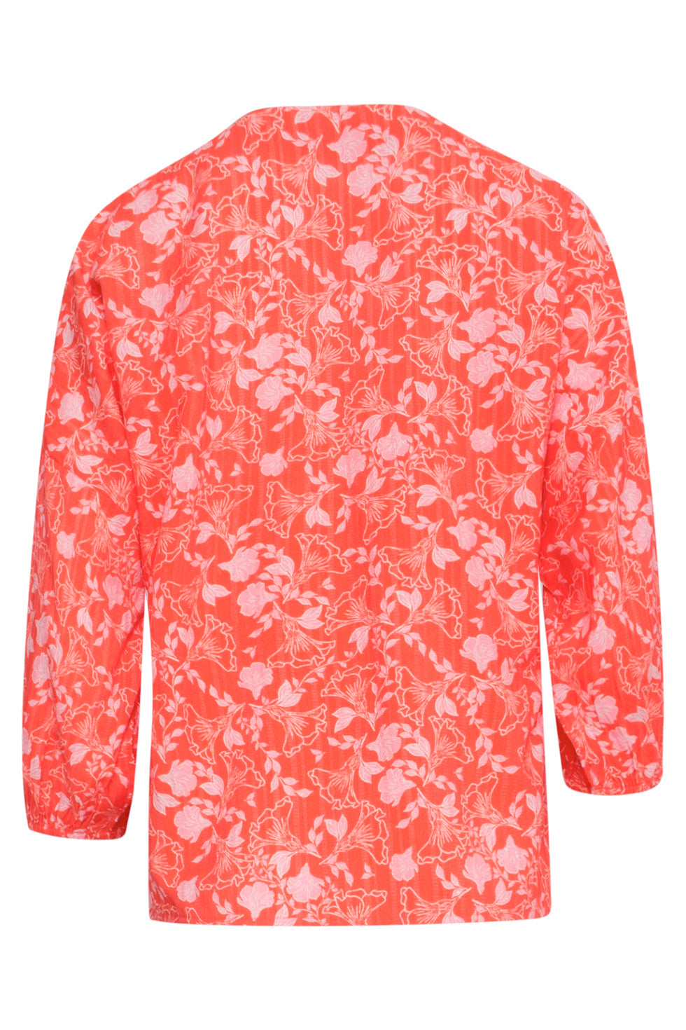 25186 Baby Bloemenprint Top | Red - Muticolour