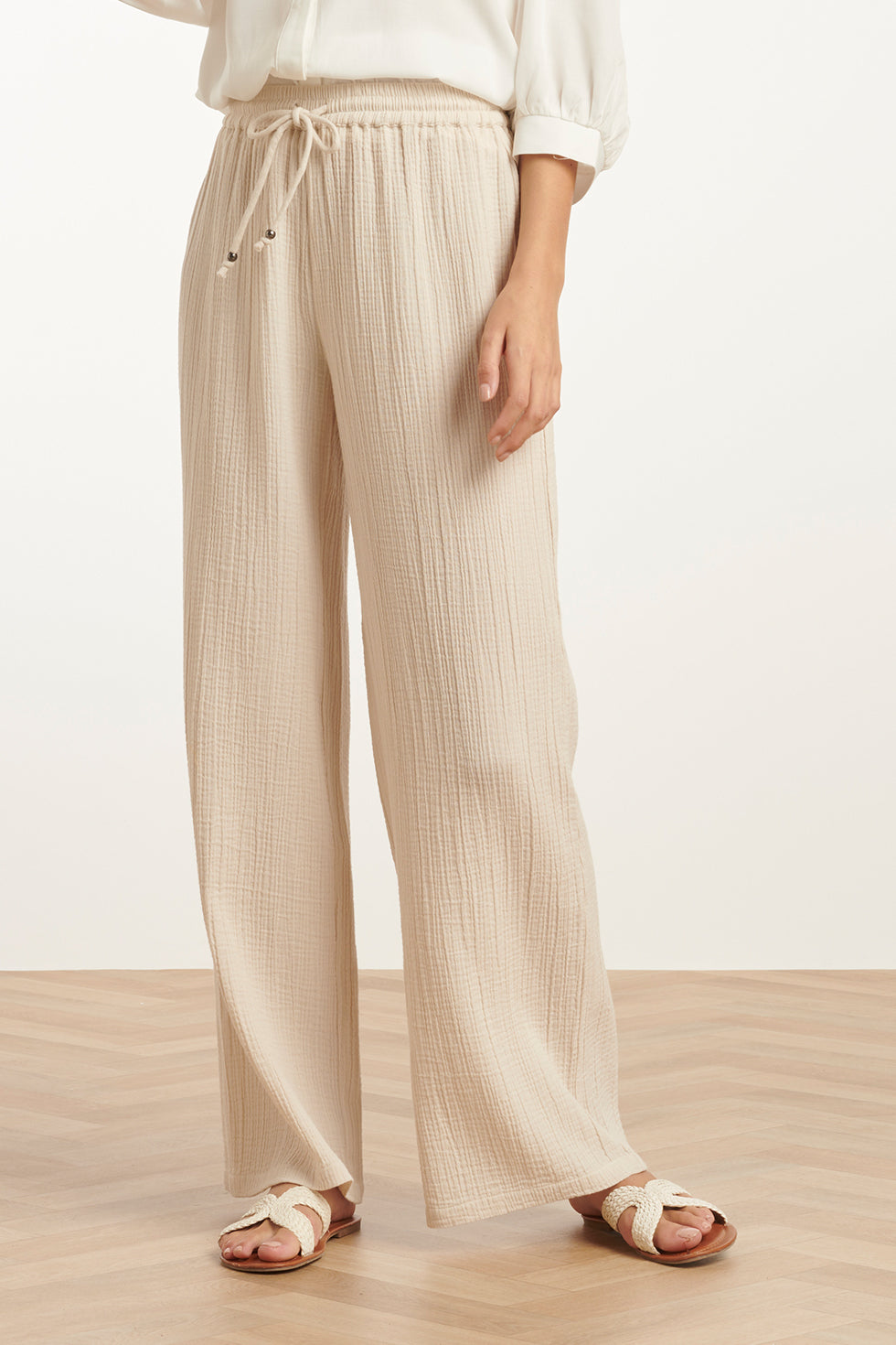 25187 Katoenen Broek | White