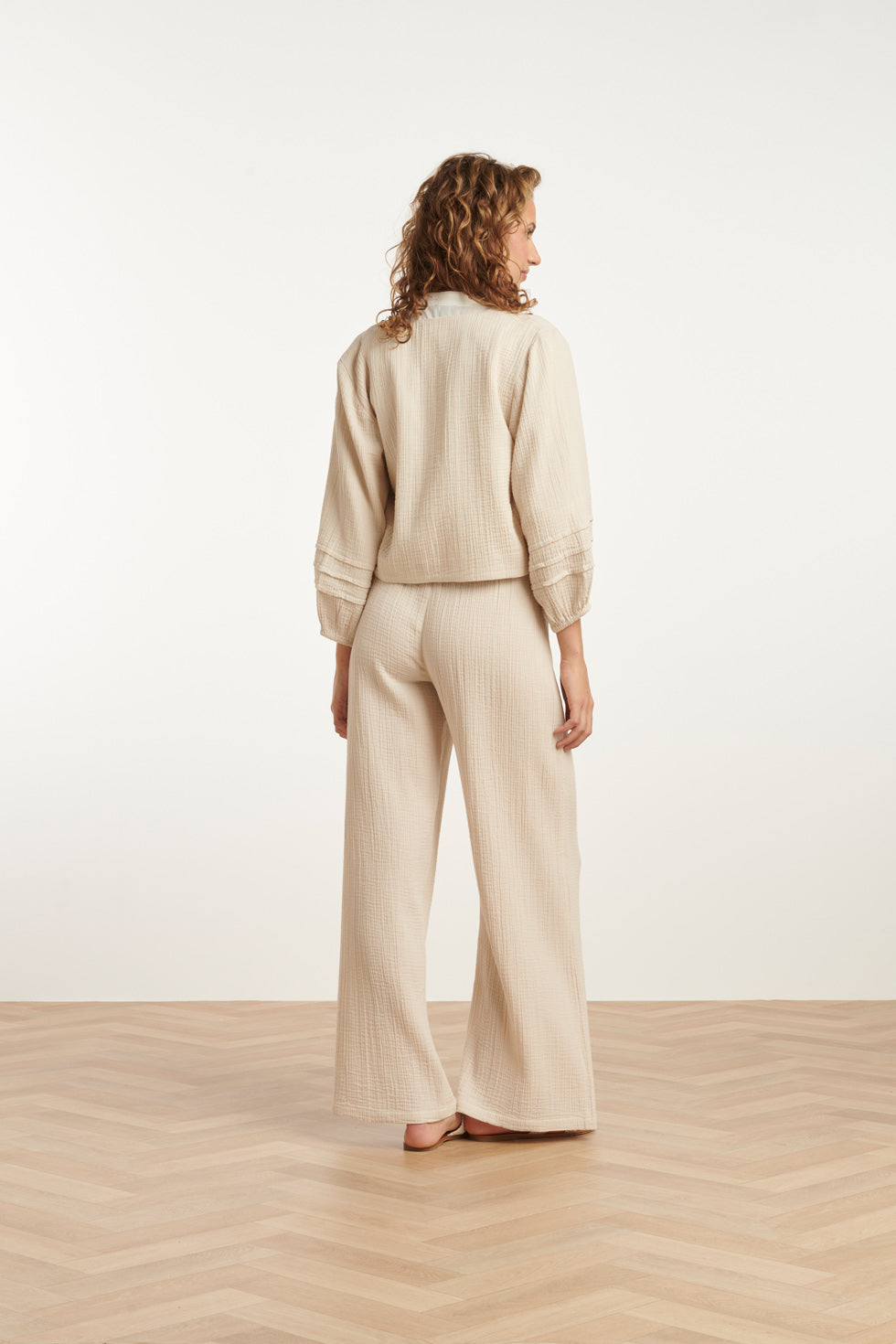 25189 Katoenen Bolero Jas | Off White
