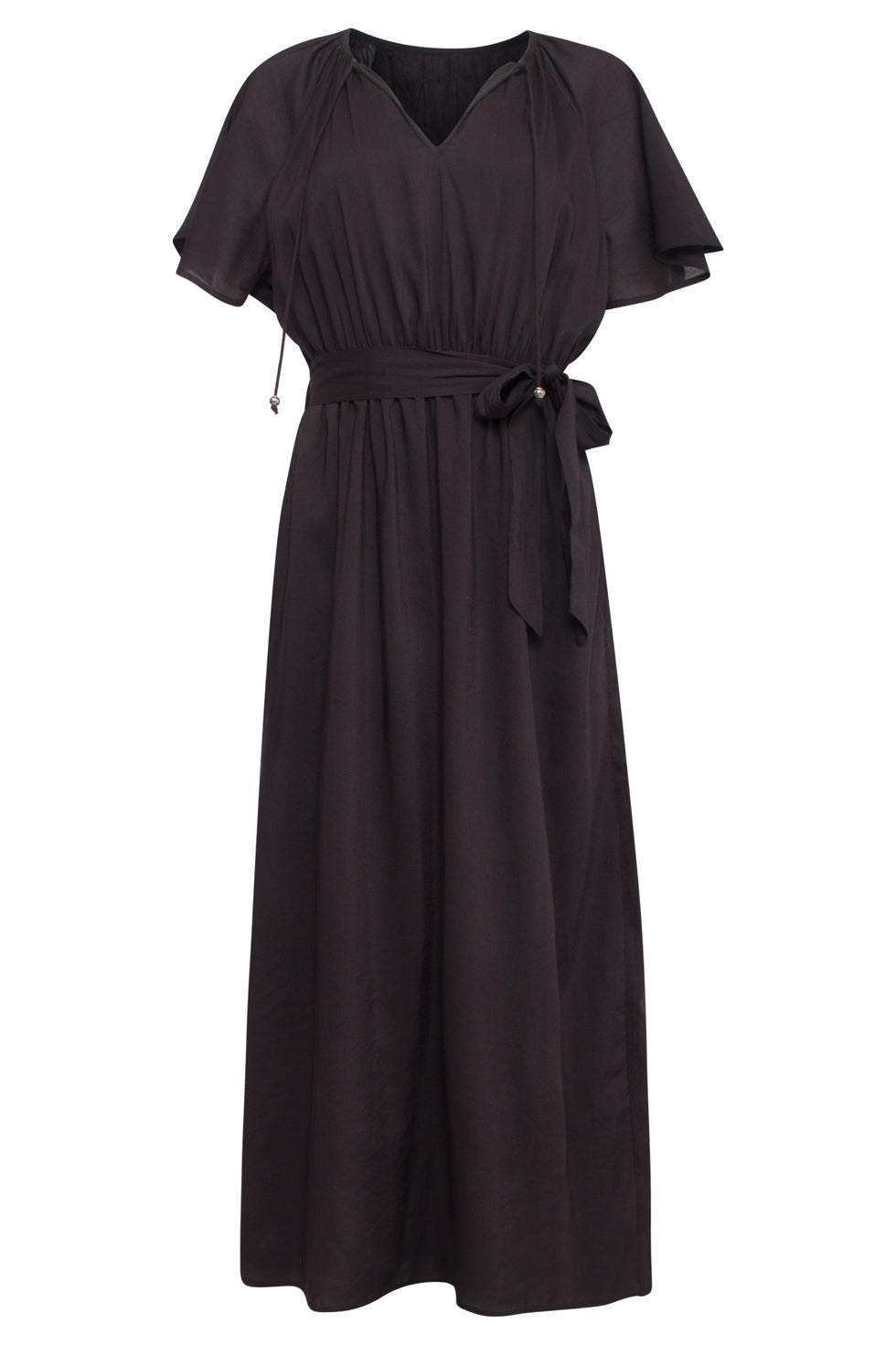 25191 E Viscose Midi Jurk | Black