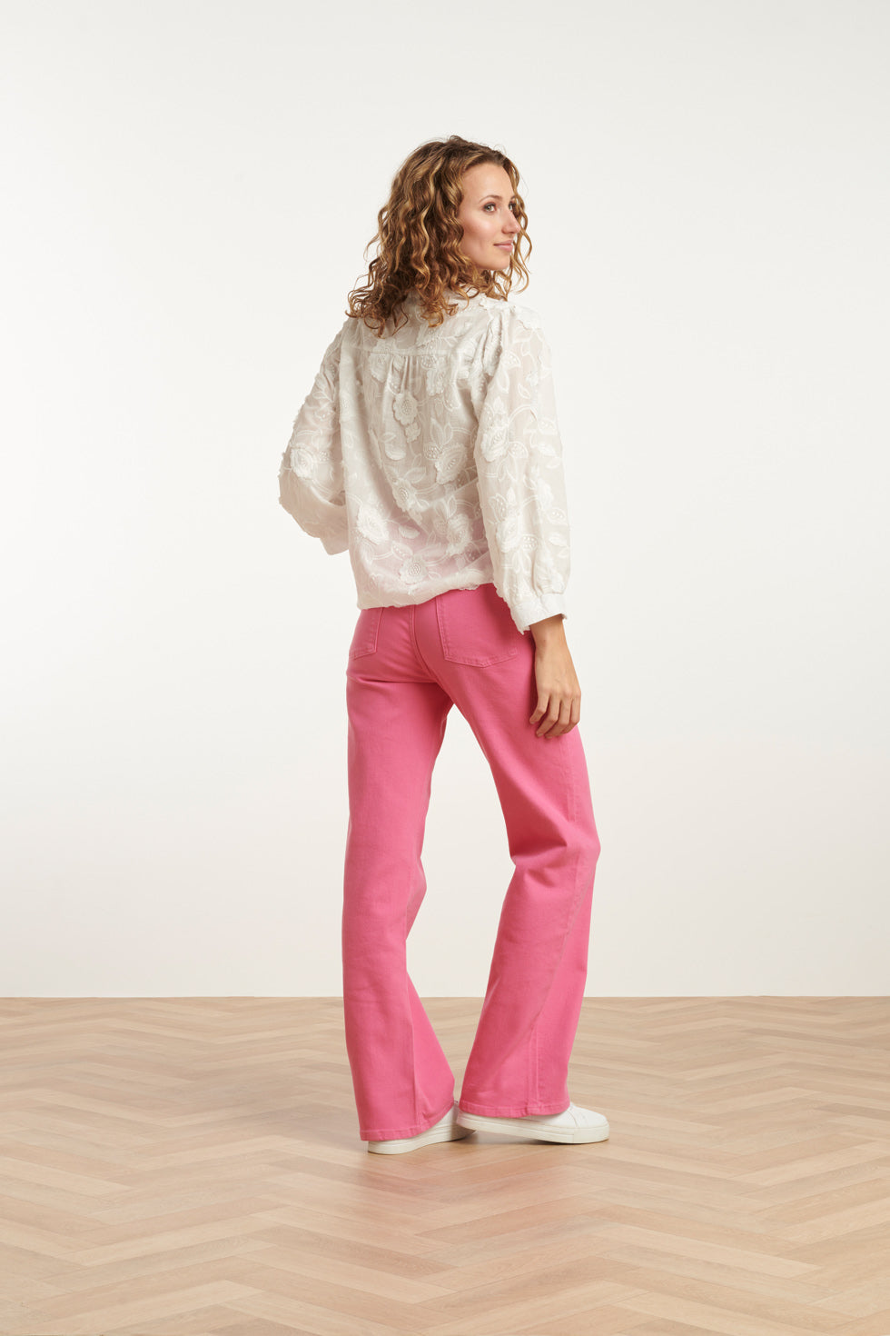 25207 Denim Straight Jeans | Pink