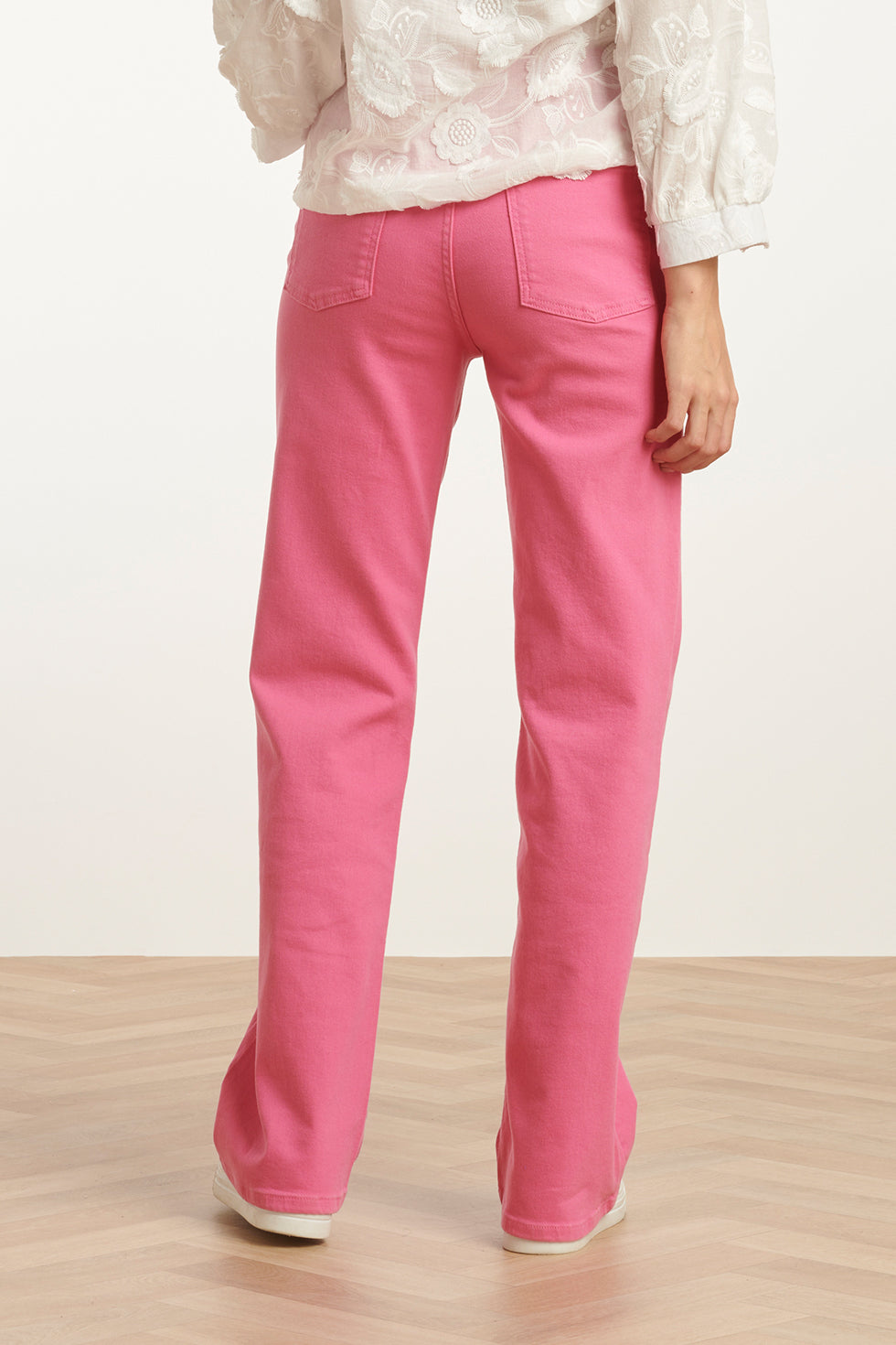 25207 Denim Straight Jeans | Pink