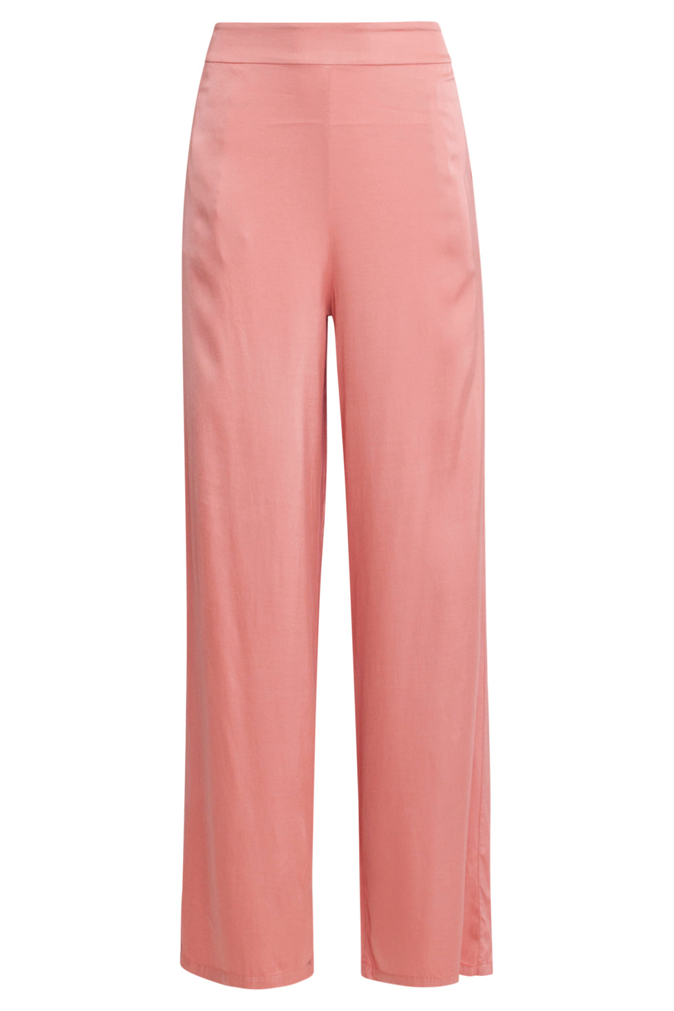25211 Wijd Satijnen Broek | Old Pink