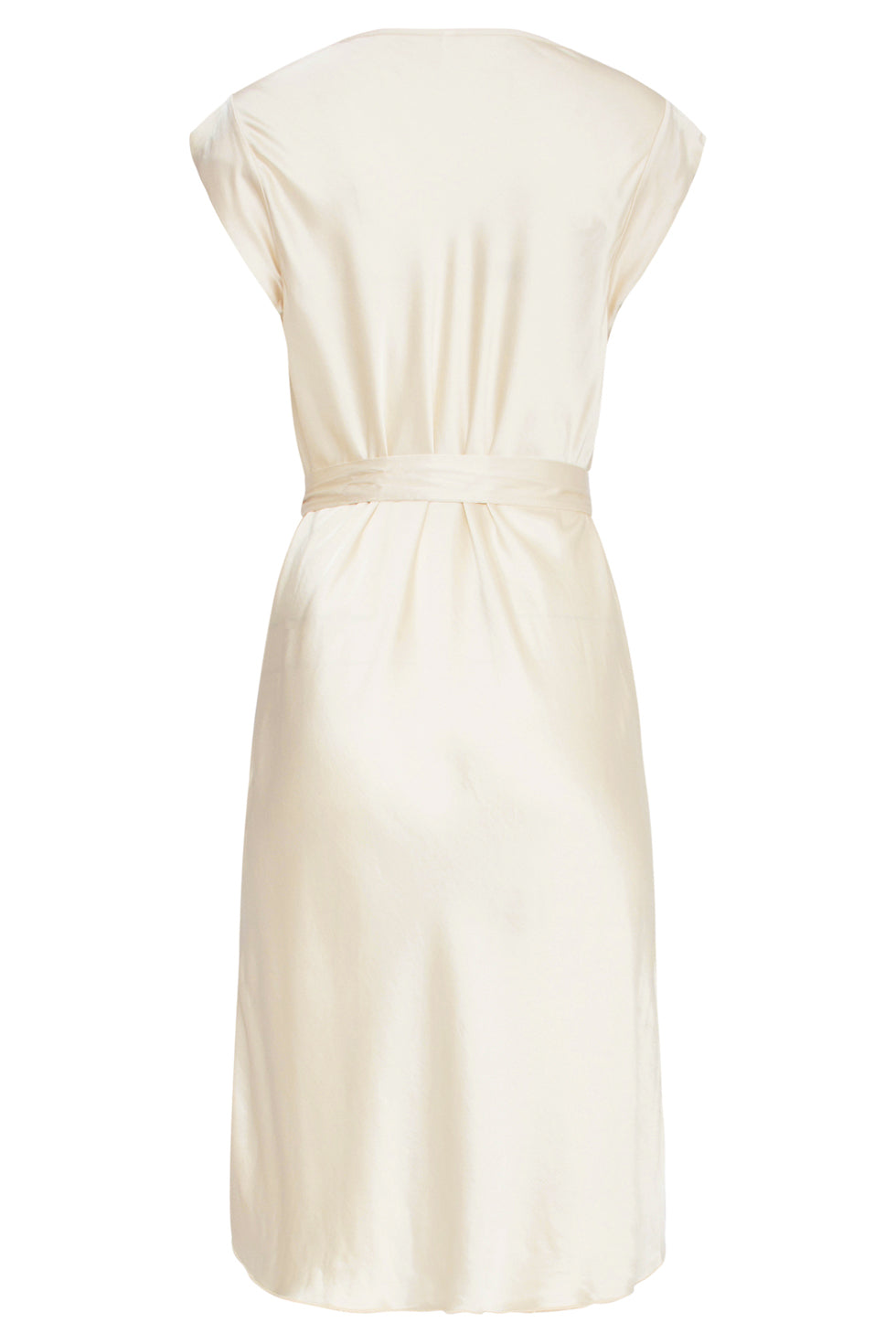 25213 Waterfall Styled Satijn Jurk | Sand