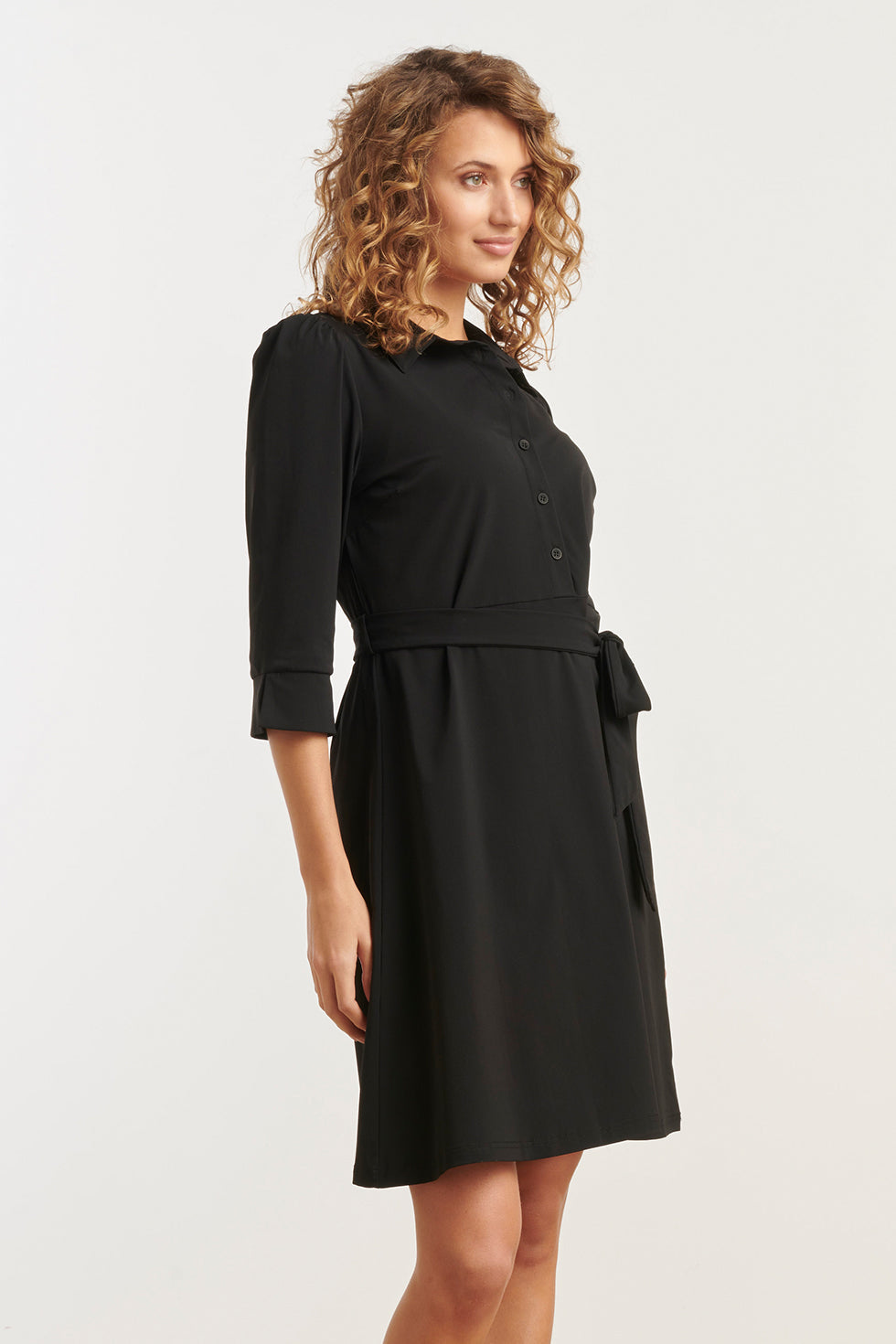 25243 Travel Kwaliteit Jurk | Black